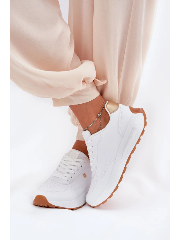 BIG STAR SHOES Dámské stylové boty Big Star HI-POLY SYSTEM – bílé