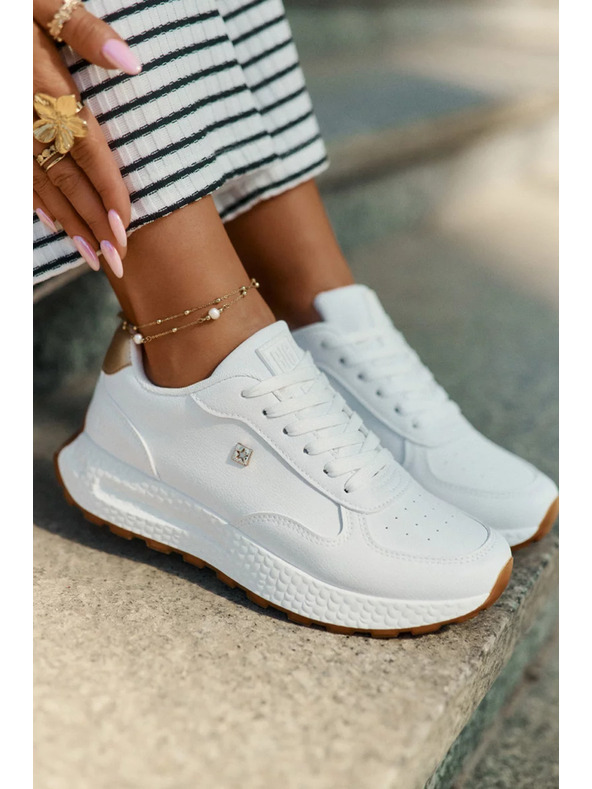 BIG STAR SHOES Dámské stylové boty Big Star HI-POLY SYSTEM – bílé