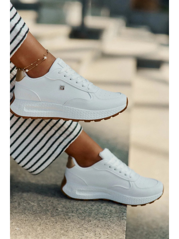 BIG STAR SHOES Dámské stylové boty Big Star HI-POLY SYSTEM – bílé