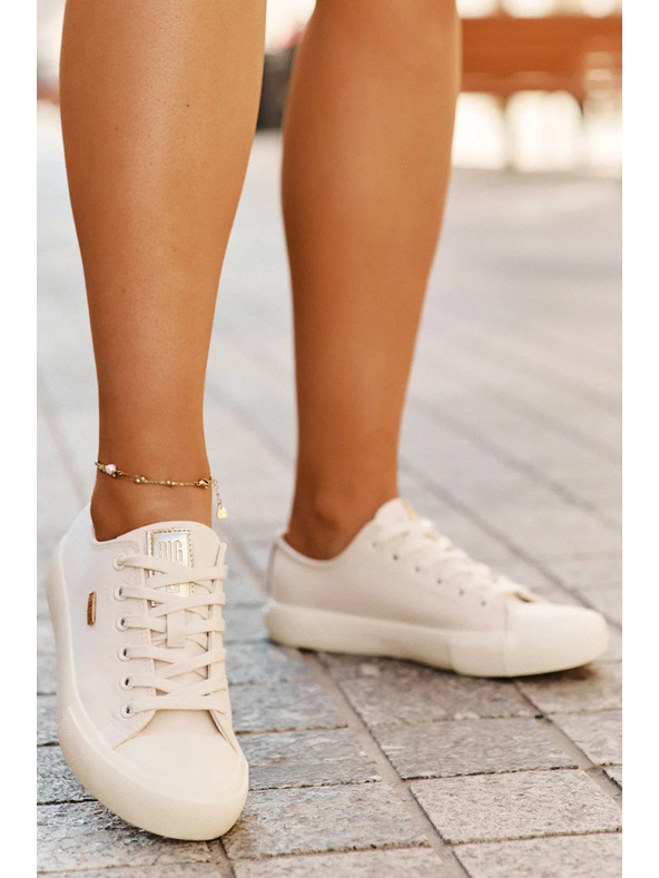 BIG STAR SHOES Dámské plátěné tenisky Big Star – béžové