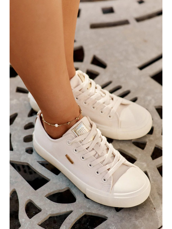 BIG STAR SHOES Dámské plátěné tenisky Big Star – béžové