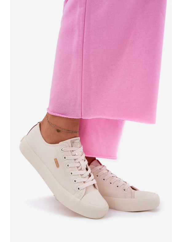 BIG STAR SHOES Dámské plátěné tenisky Big Star – béžové