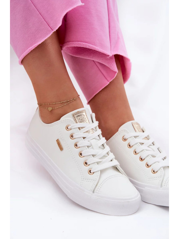 BIG STAR SHOES Dámské tenisky z ECO kůže Big Star – bílé