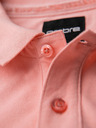 Ombre Clothing Bavlněná polokošile z piké úpletu - růžová