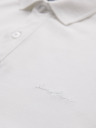 Ombre Clothing Bavlněná polokošile z piké úpletu - krémová