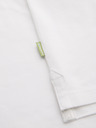 Ombre Clothing Bavlněná polokošile z piké úpletu - krémová