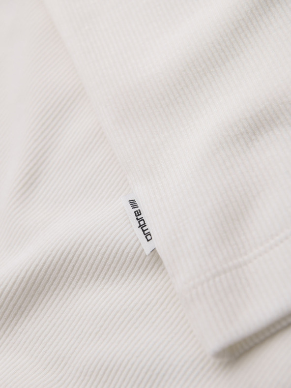 Ombre Clothing Pánské bavlněné basic tričko - bílé