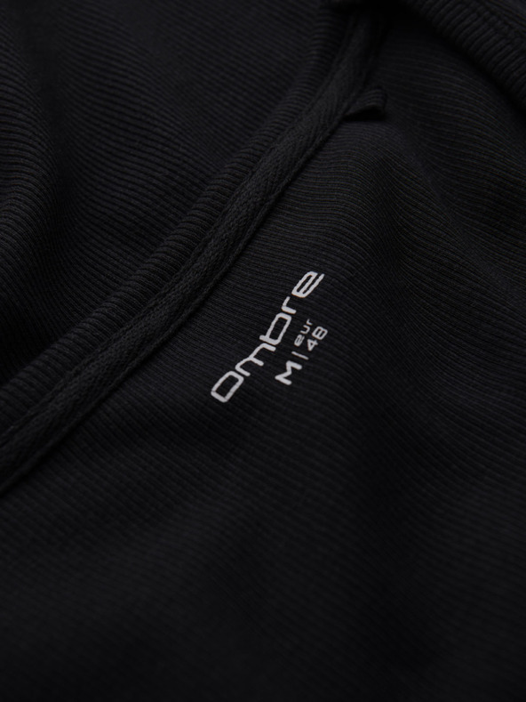 Ombre Clothing Pánské bavlněné basic tričko - černé