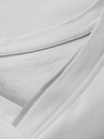 Ombre Clothing Pánské tričko s kontrastními vsadkami a výstřihem do V - světle šedé