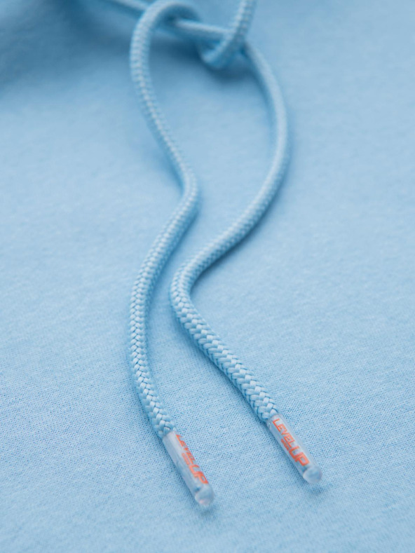 Ombre Clothing Unisex mikina s kapucí a kapsami - modrá