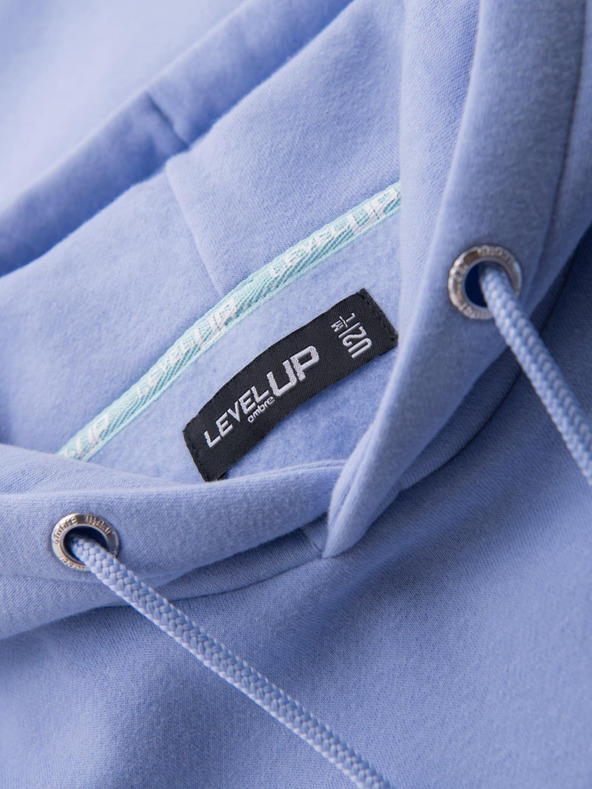 Ombre Clothing Unisex mikina s kapucí a kapsami - levandulová