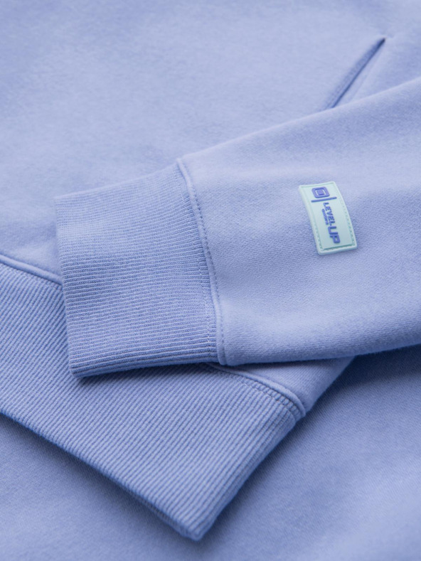 Ombre Clothing Unisex mikina s kapucí a kapsami - levandulová