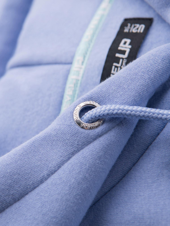 Ombre Clothing Unisex mikina s kapucí a kapsami - levandulová