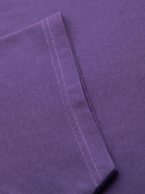 Ombre Clothing Pánské klasické bavlněné tričko BASIC - fialové