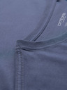 Ombre Clothing Pánské klasické bavlněné tričko BASIC - modrá džínovina