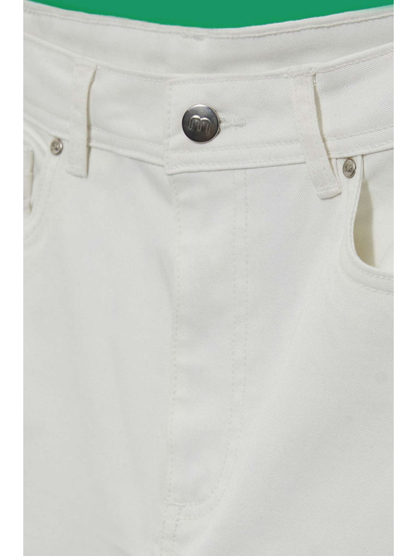 Moodo Dámské bílé mom jeans Moodo