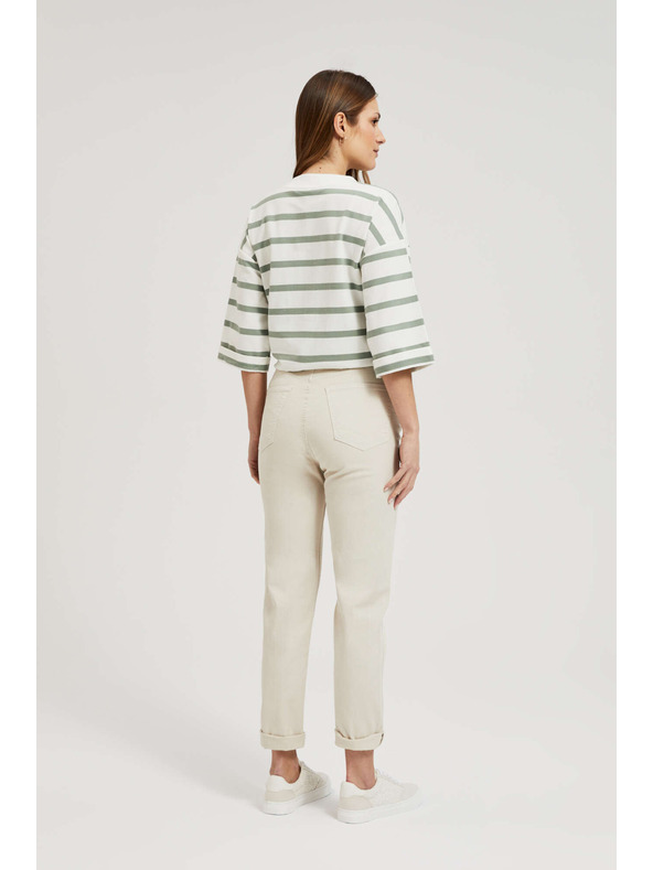 Moodo Dámské jeans Moodo – světle béžová