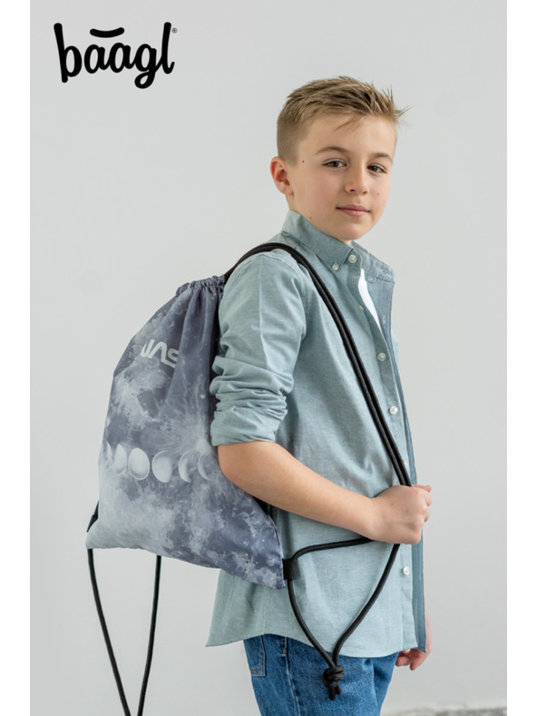 BAAGL  BAAGL 3 SET Skate NASA Grey: batoh, penál, sáček