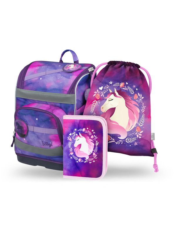 BAAGL  BAAGL SET 3 Zippy plus Kůň: aktovka, penál, sáček
