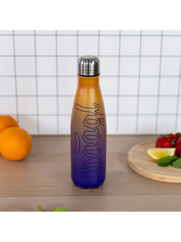 BAAGL  BAAGL Termoláhev s kovovým víčkem Gradient žluto-fialová, 500 ml