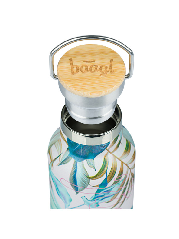 BAAGL  BAAGL Termoláhev s bambusovým víčkem Leafs, 500 ml