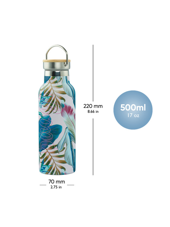 BAAGL  BAAGL Termoláhev s bambusovým víčkem Leafs, 500 ml