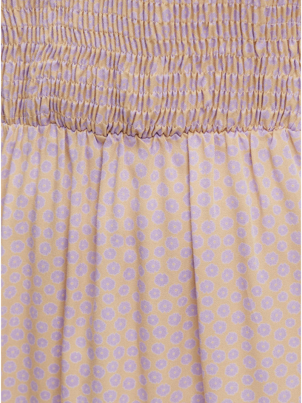 Pieces Světle růžové květované šaty Pieces Laoise