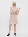 Pieces Světle růžové květované šaty Pieces Laoise
