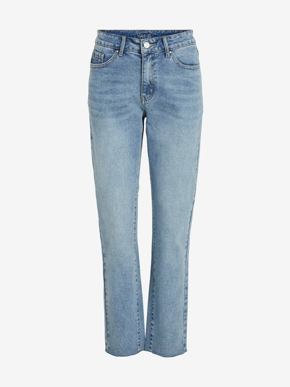 Vila Modré straight fit džíny VILA Stray