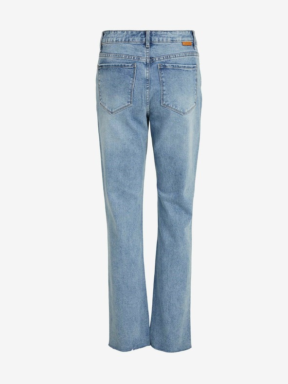 Vila Modré straight fit džíny VILA Stray