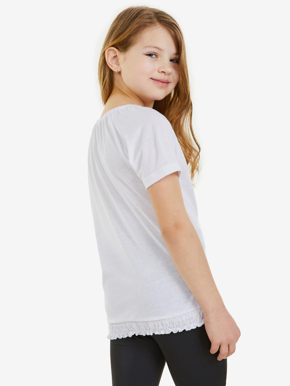 Sam 73 Bílé dívčí tričko SAM 73 Jaylene