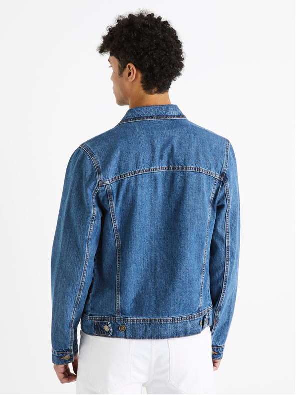 Celio Modrá pánská džínová bunda Celio Dudens