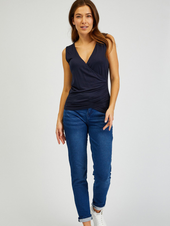 Sam 73 Tmavě modré dámské basic tílko SAM73 Lupus