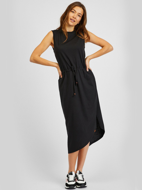 Sam 73 Černé dámské asymetrické basic šaty SAM73 Antlia