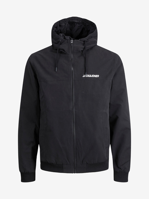 Jack & Jones Černá pánská lehká bunda Jack & Jones Rush