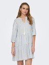 ONLY Modro-bílé dámské pruhované šaty ONLY Kaya