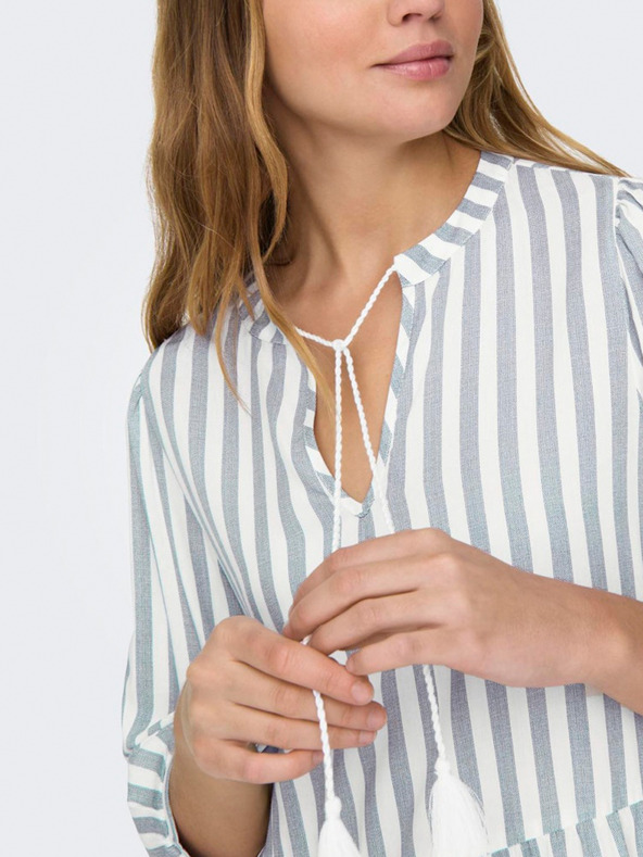 ONLY Modro-bílé dámské pruhované šaty ONLY Kaya