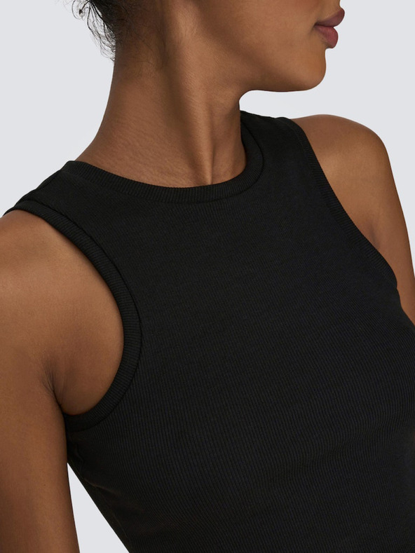 ONLY Černé dámské crop top tílko ONLY Vilma
