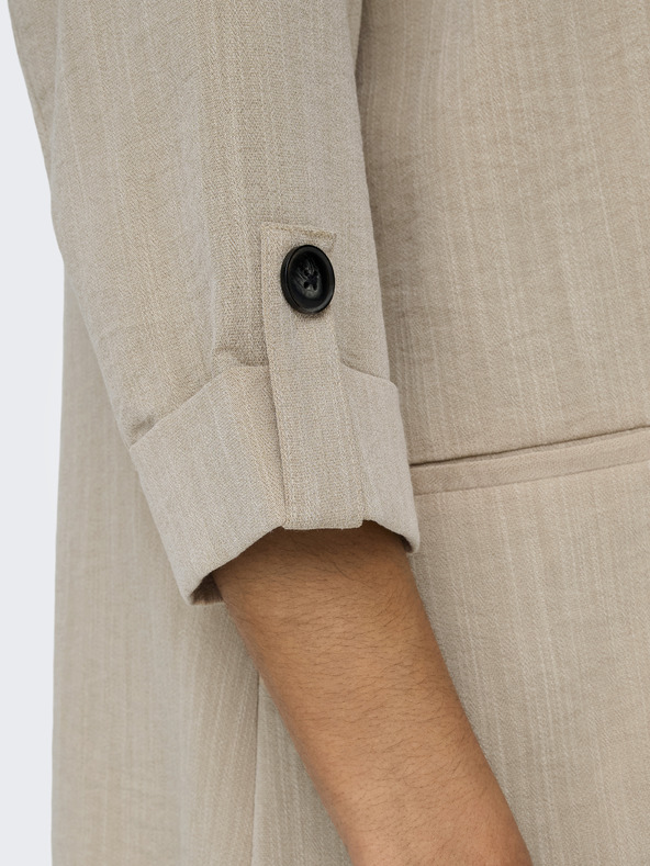 ONLY Béžové dámské žíhané sako ONLY Marsa