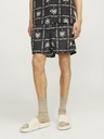 Jack & Jones Černé pánské vzorované plavky Jack & Jones Fiji
