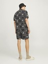 Jack & Jones Černé pánské vzorované plavky Jack & Jones Fiji