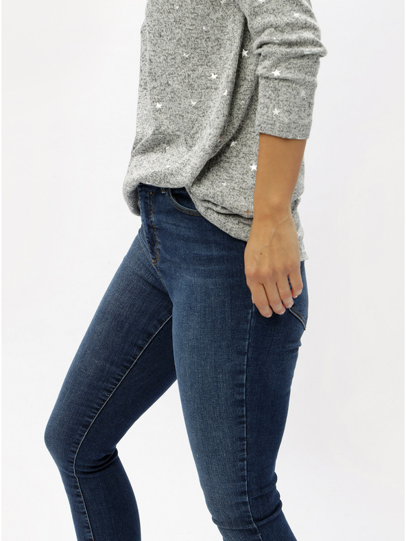 Vero Moda Modré skinny džíny VERO MODA Sophia