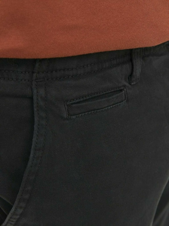 Jack & Jones Černé pánské kalhoty Jack & Jones Stace