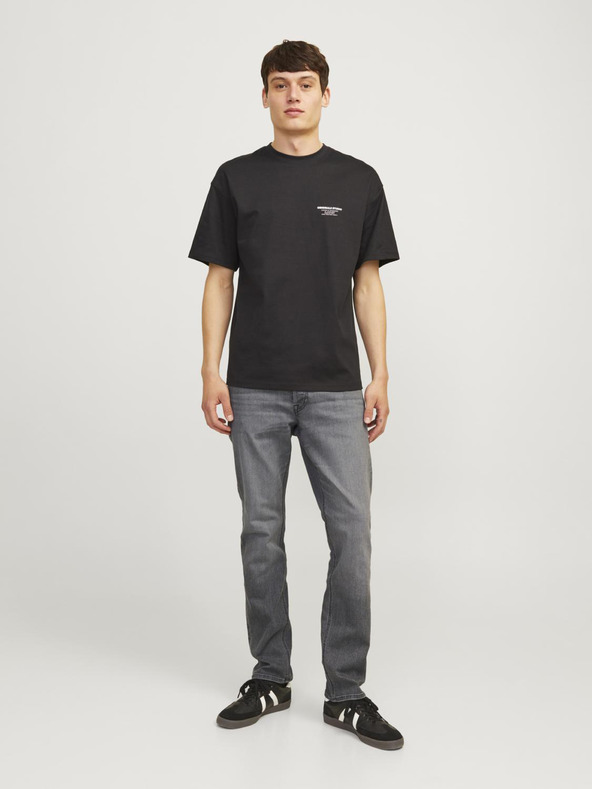 Jack & Jones Šedé pánské slim fit džíny Jack & Jones Glenn