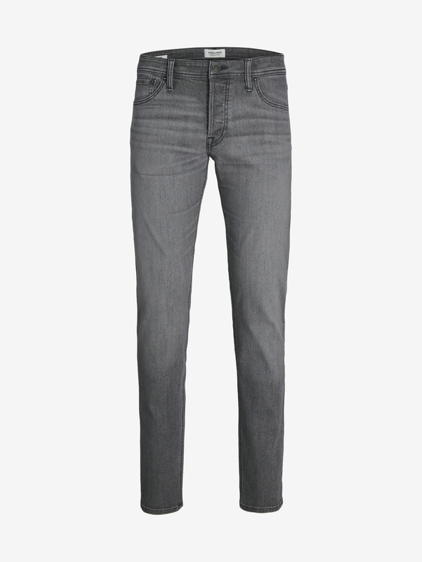 Jack & Jones Šedé pánské slim fit džíny Jack & Jones Glenn