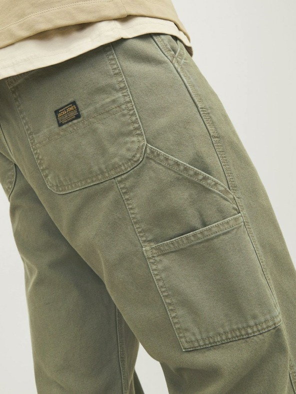 Jack & Jones Khaki pánské kalhoty Jack & Jones Eddie