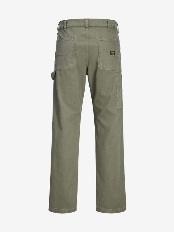 Jack & Jones Khaki pánské kalhoty Jack & Jones Eddie