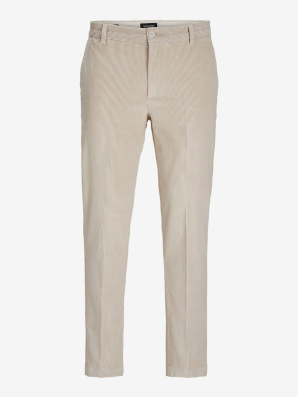 Jack & Jones Béžové pánské manšestrové kalhoty Jack & Jones Tace