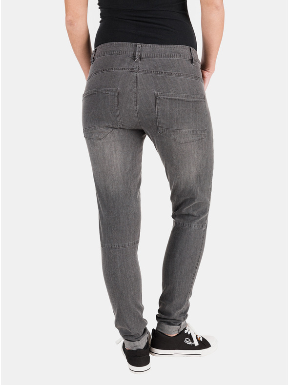 Sam 73 Tmavě šedé dámské slim fit džíny SAM 73