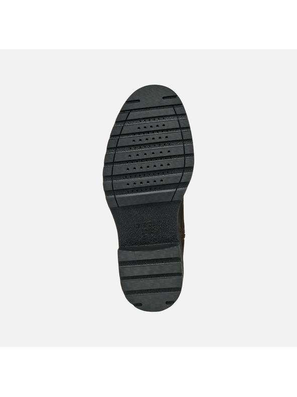 Geox Tmavě hnědá pánská kotníková obuv Geox Redclif